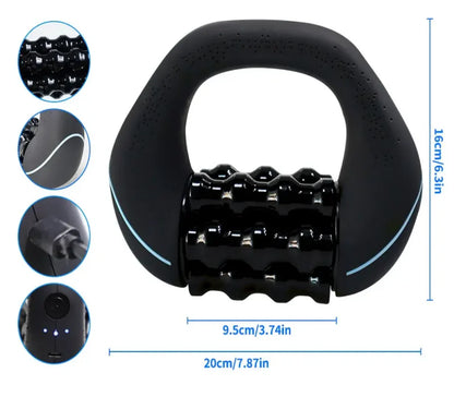 Powered Rolling Fascia Massager with Vibration Device