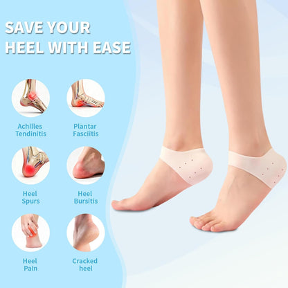 Silicone Heel Protectors Gel Pain Relief Cups