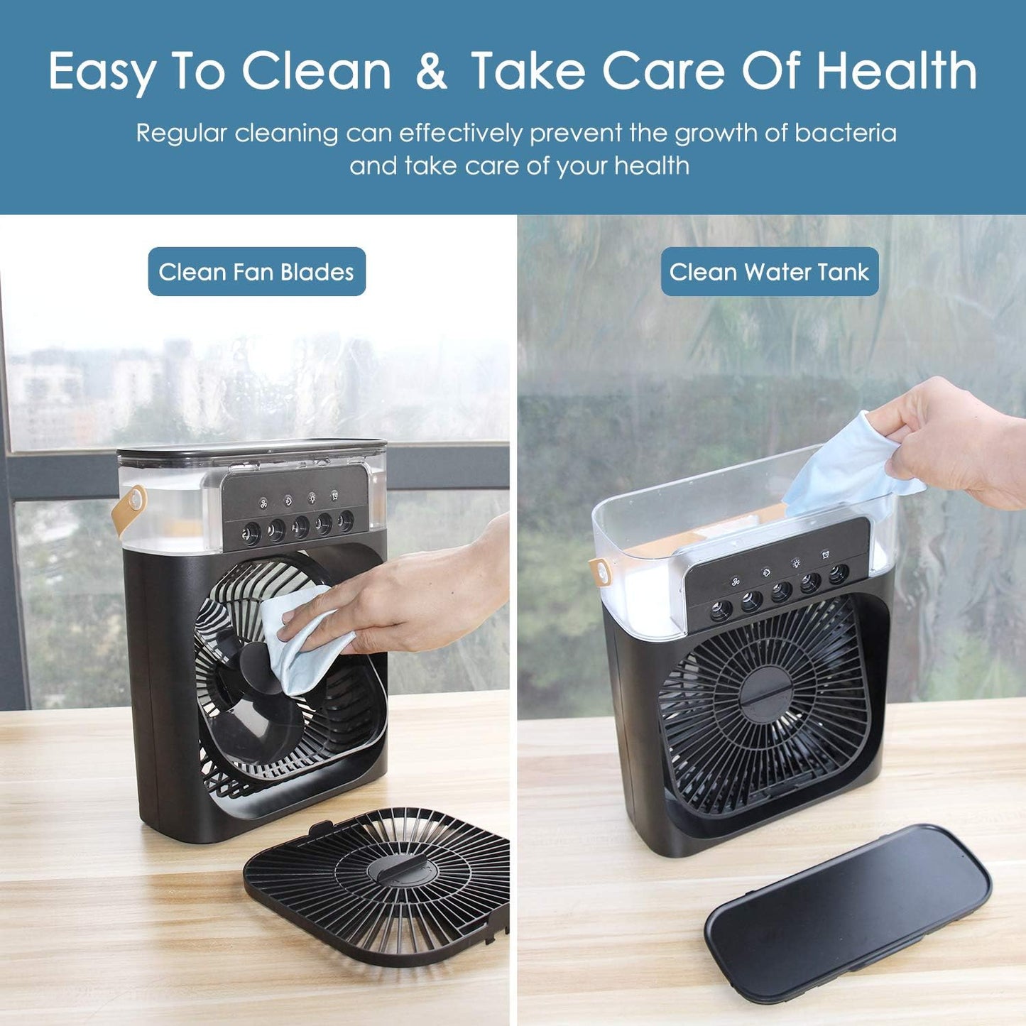 Personal Air Cooler Portable Mini Evaporative Fan