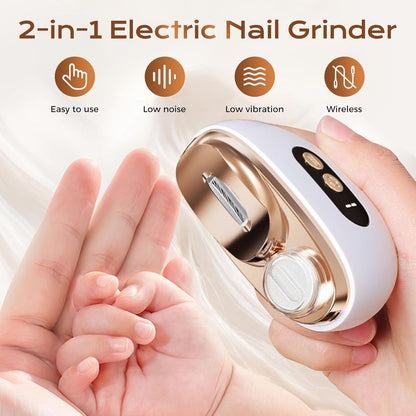 3-in-1 Electric Nail Clipper Polisher Trimmer