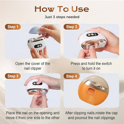 3-in-1 Electric Nail Clipper Polisher Trimmer