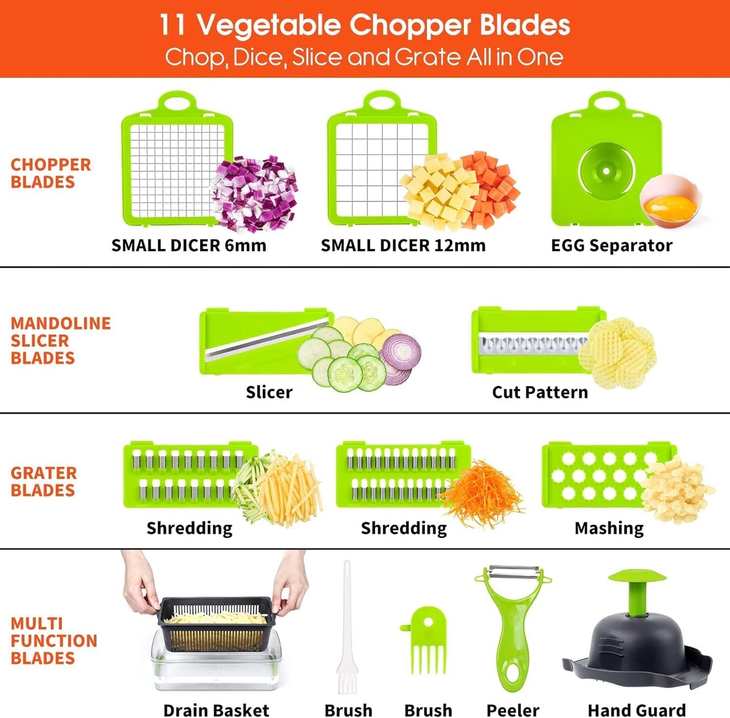14-in-1 Multifunctional Vegetable Chopper Pro