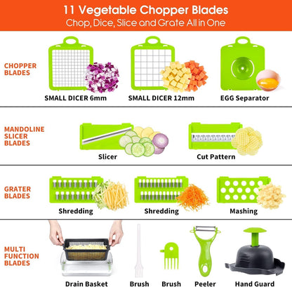 14-in-1 Multifunctional Vegetable Chopper Pro