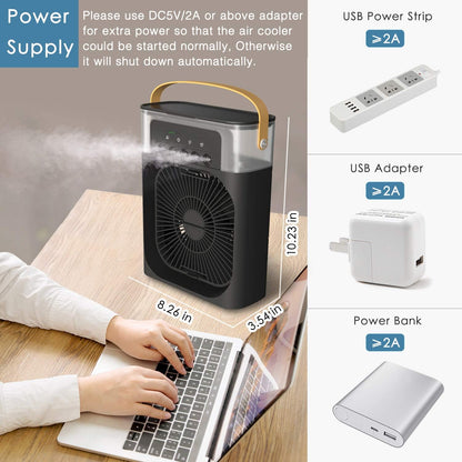 Personal Air Cooler Portable Mini Evaporative Fan