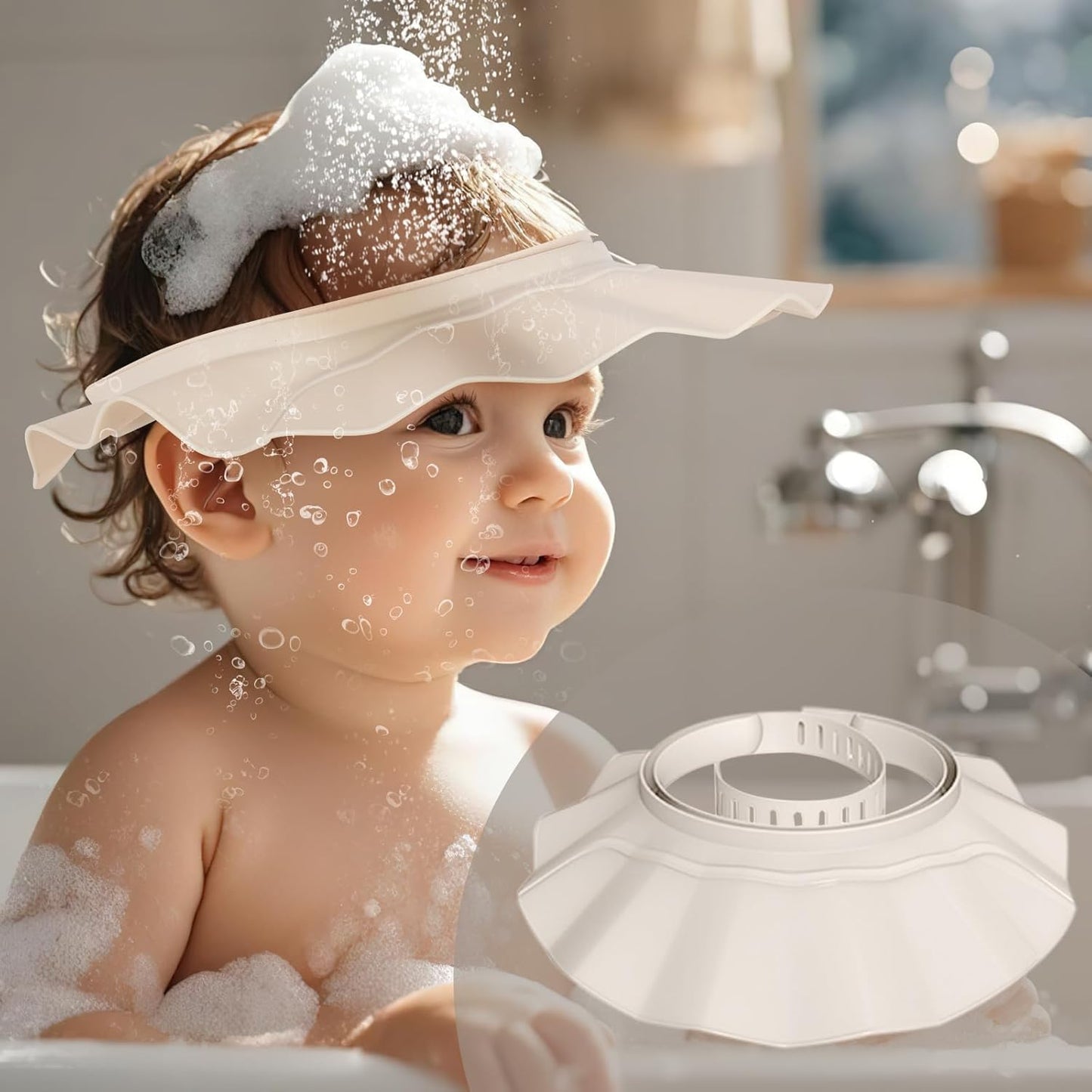 Baby Shower Cap Hat Soft Adjustable Visor