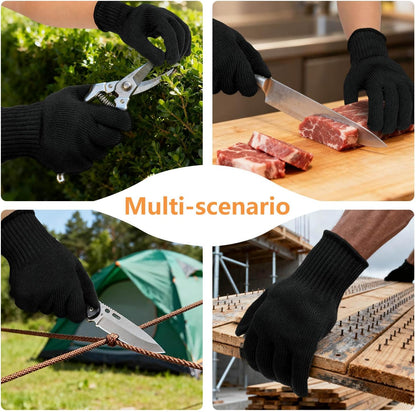 Cut Resistant Kitchen Gloves PU Coated Safety